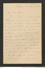 Nachlass Franz Steindachner, Brief von J. V. Barboza du Bocage an Franz Steindachner (04.12.1882), Inv.Nr. 23.02, Seite 1